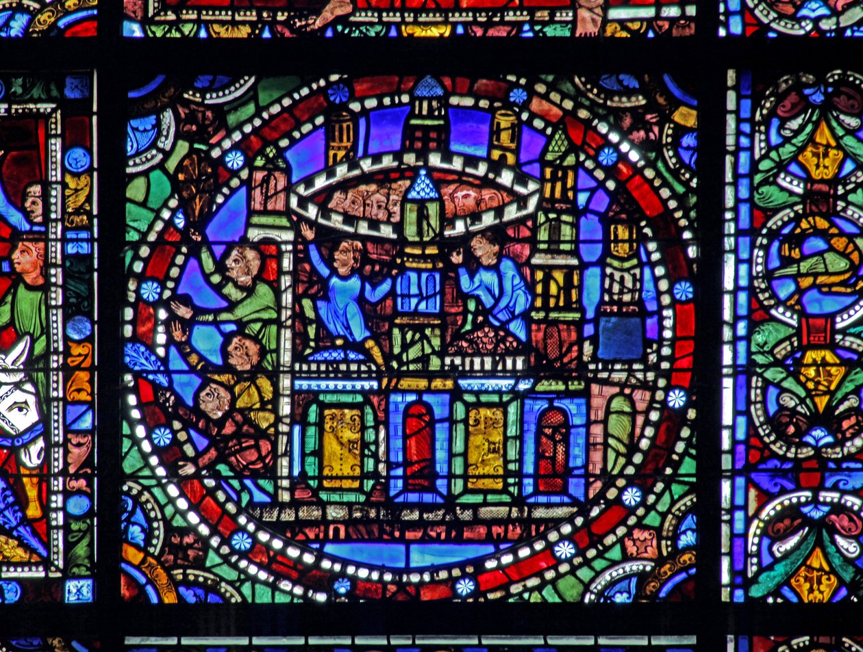 Krisztus élete ablak: Jeruzsálem városa (w50) alkotó: French School