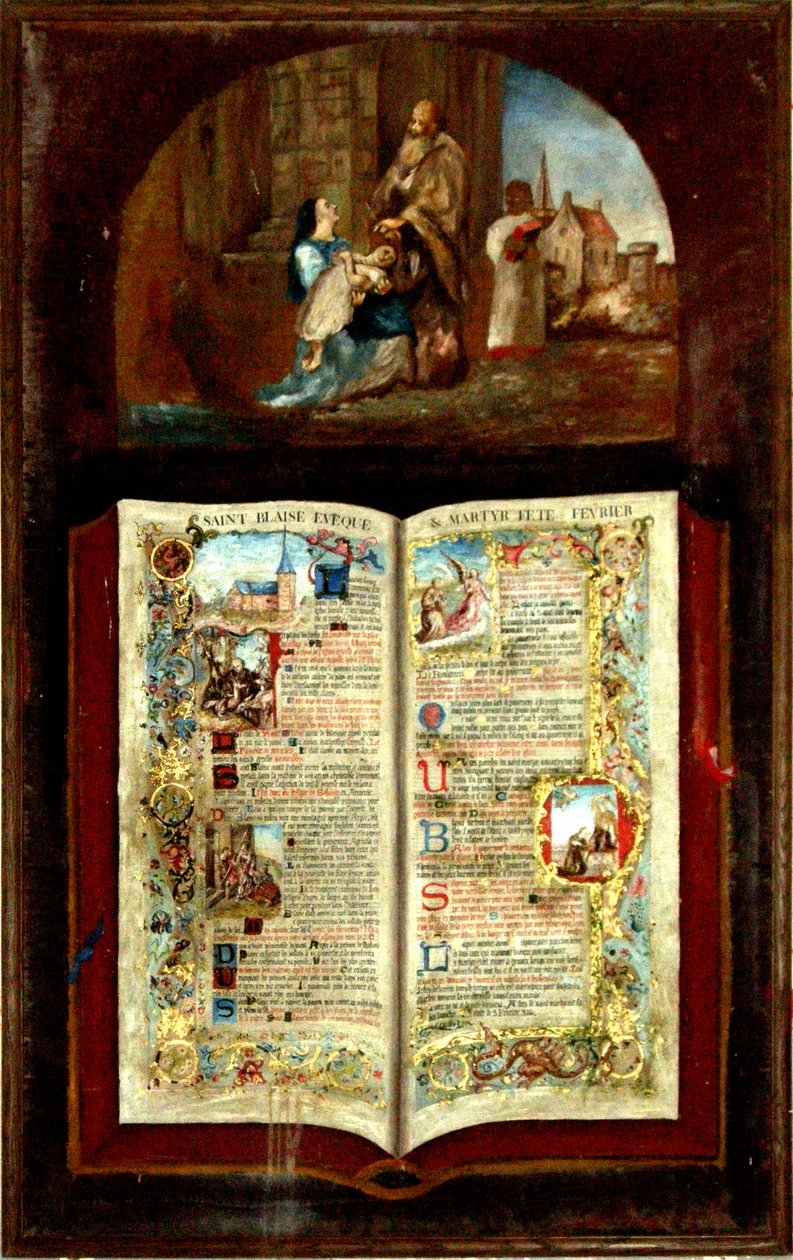 Szent Balázs élete alkotó: French School
