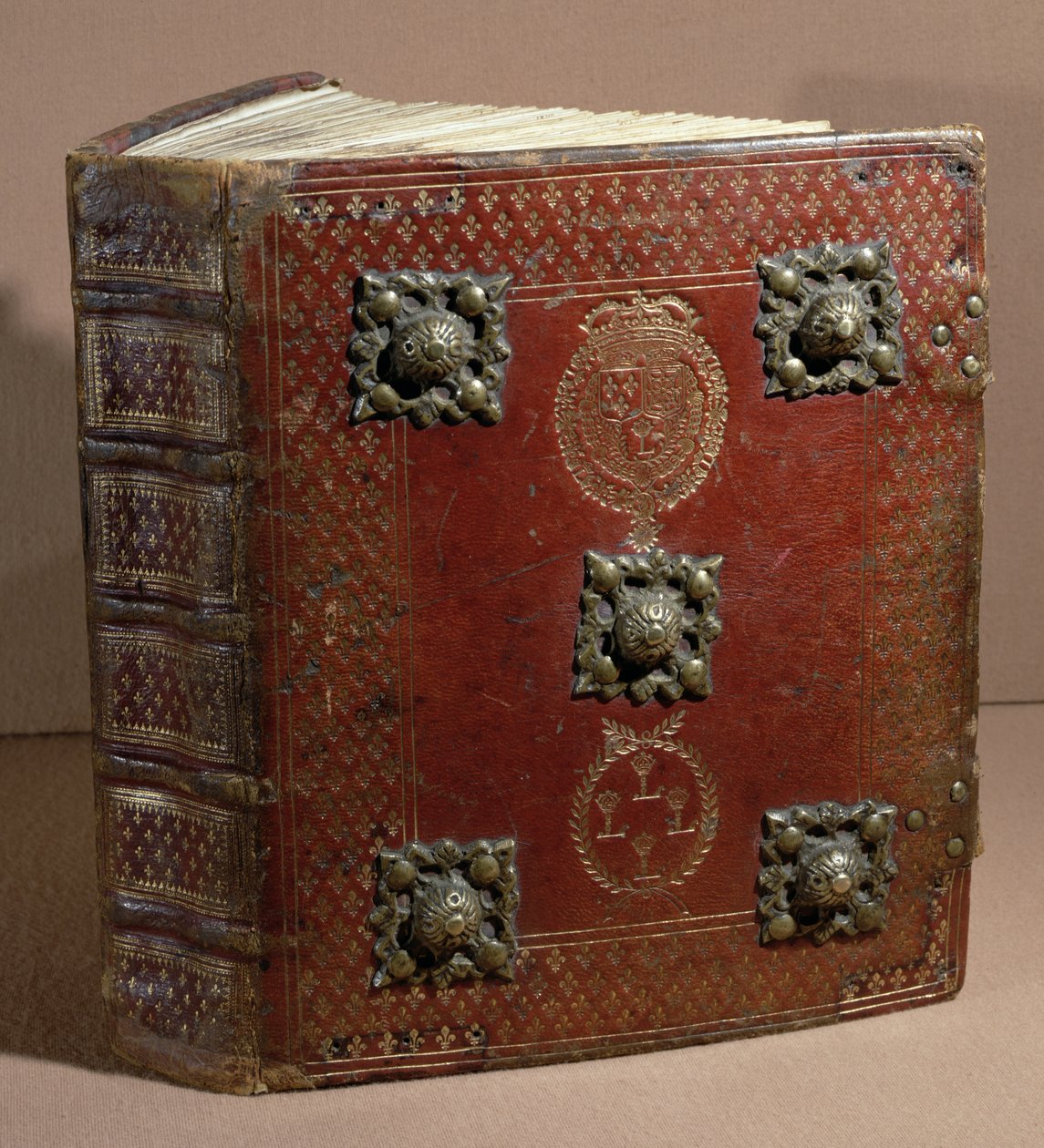 A Cour des Comptes-i Livre Ferre (bőr és vellum) alkotó: French School