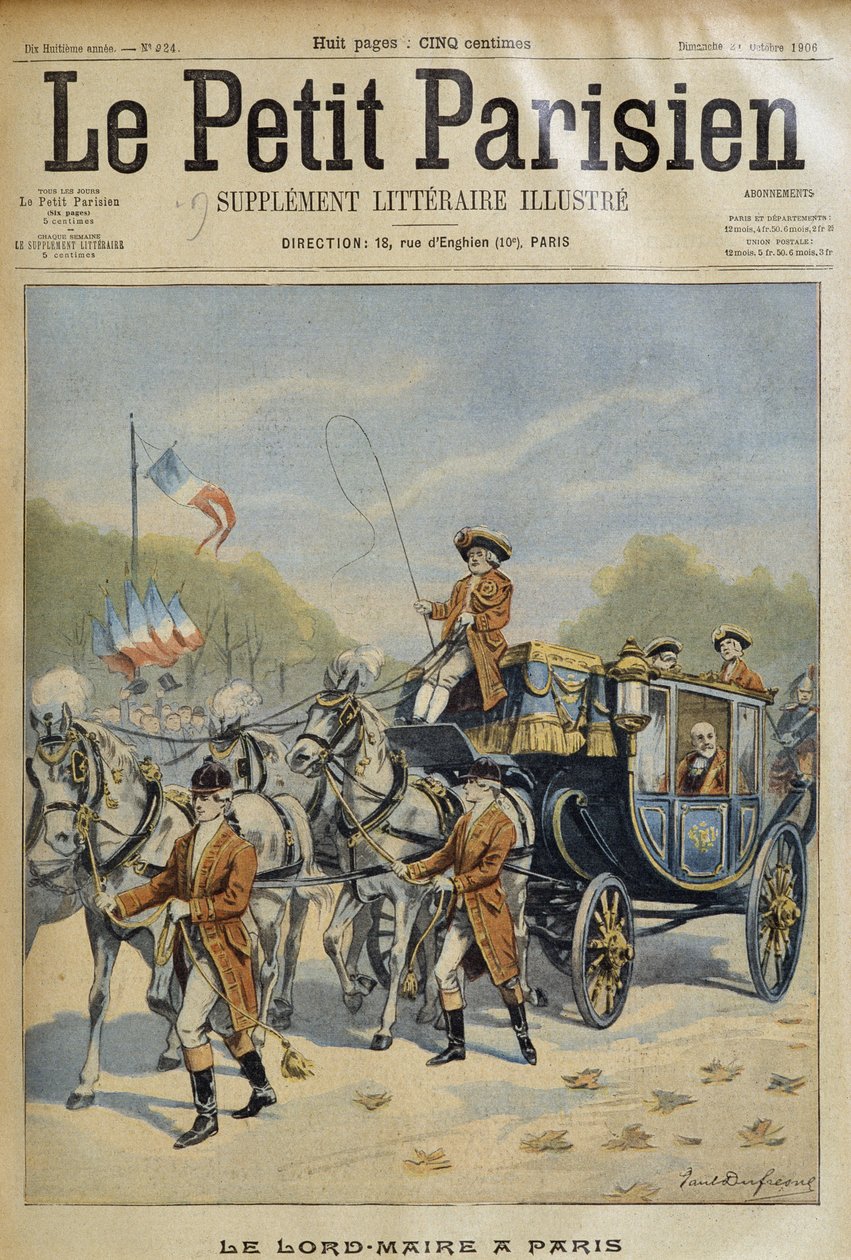 A főpolgármester Párizsban – a „” Le Peute Parisien”-ben 1906.10.21-től alkotó: French School