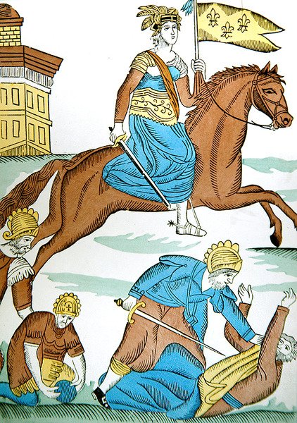 Az orléansi szobalány, 1820 körül (színes litó) alkotó: French School