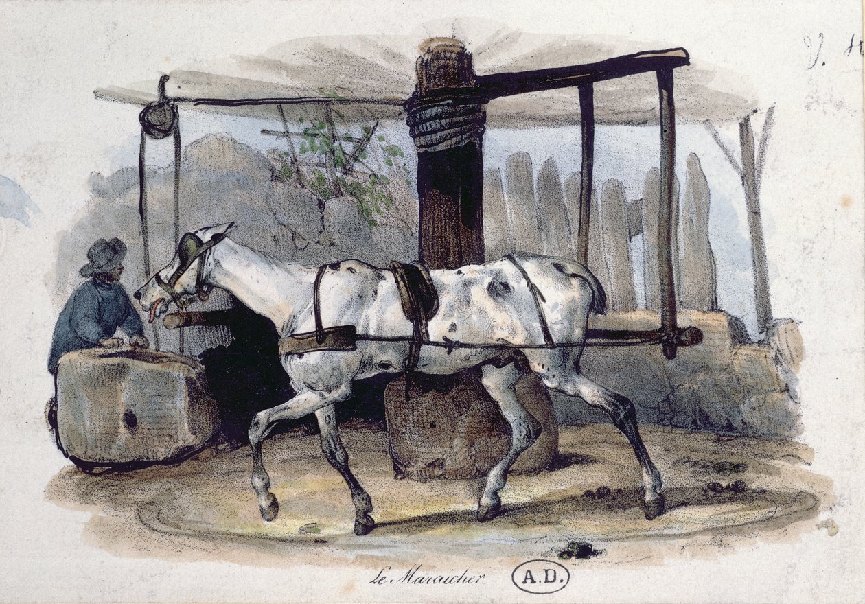 A piaci kertész, 1840 alkotó: French School