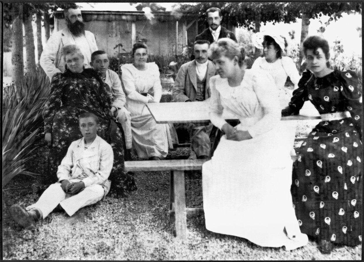 Monet és Hoschede család, 1880-as évek (ezüst zselatin nyomat) alkotó: French School