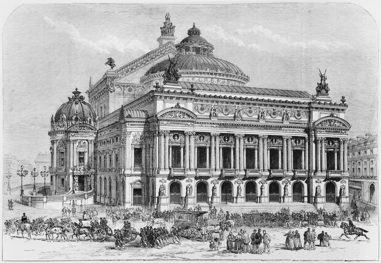 Az Opera Párizs ostroma idején, 1871 alkotó: French School
