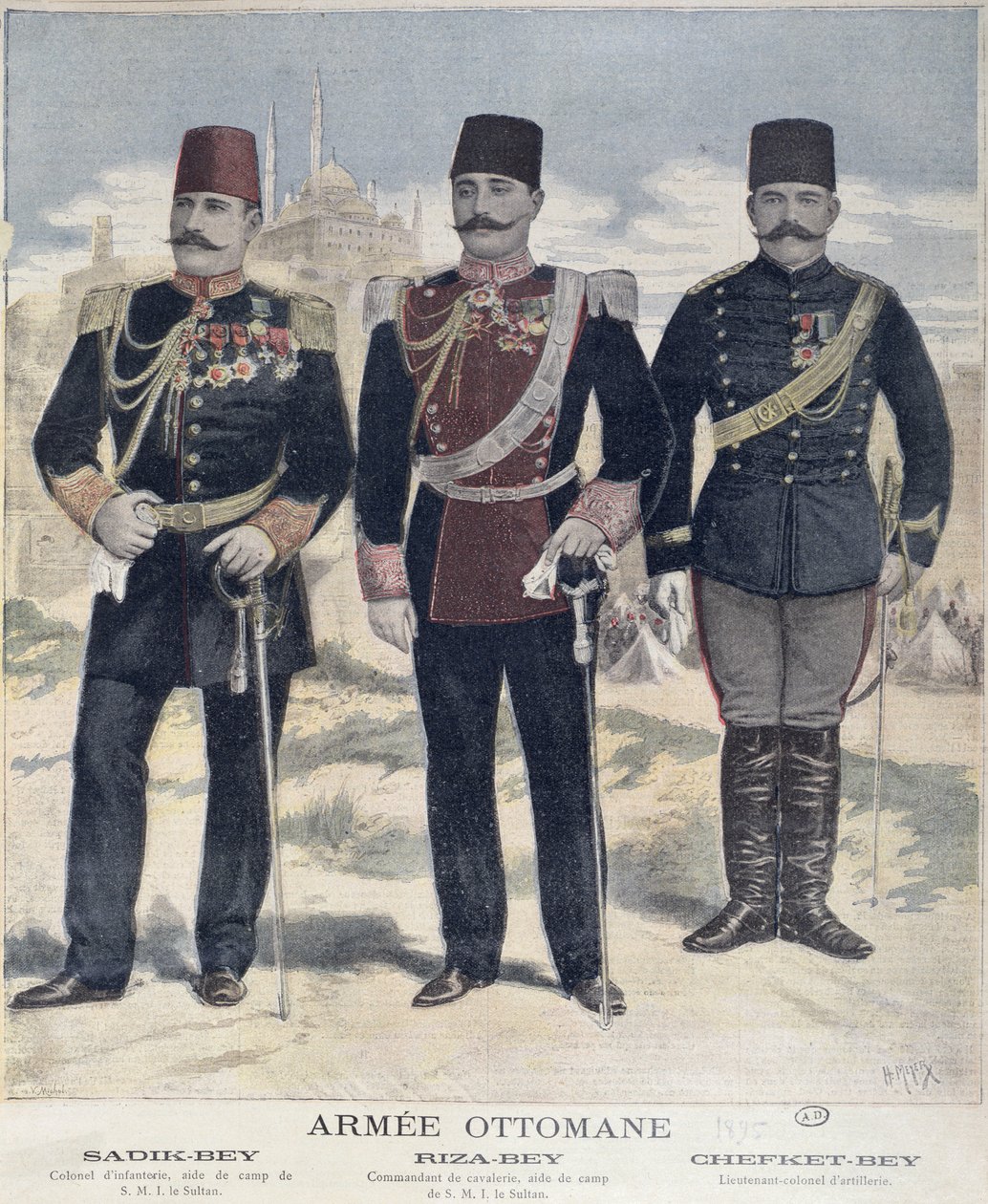 Az Oszmán Hadsereg, 1895 alkotó: French School