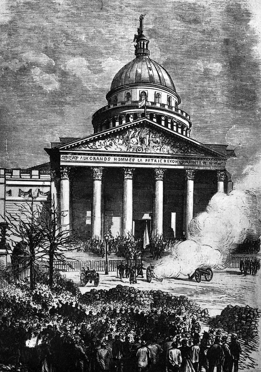 A Párizsi Panthéon, mint a Párizsi Kommün főhadiszállása, a XIX. század végén alkotó: French School