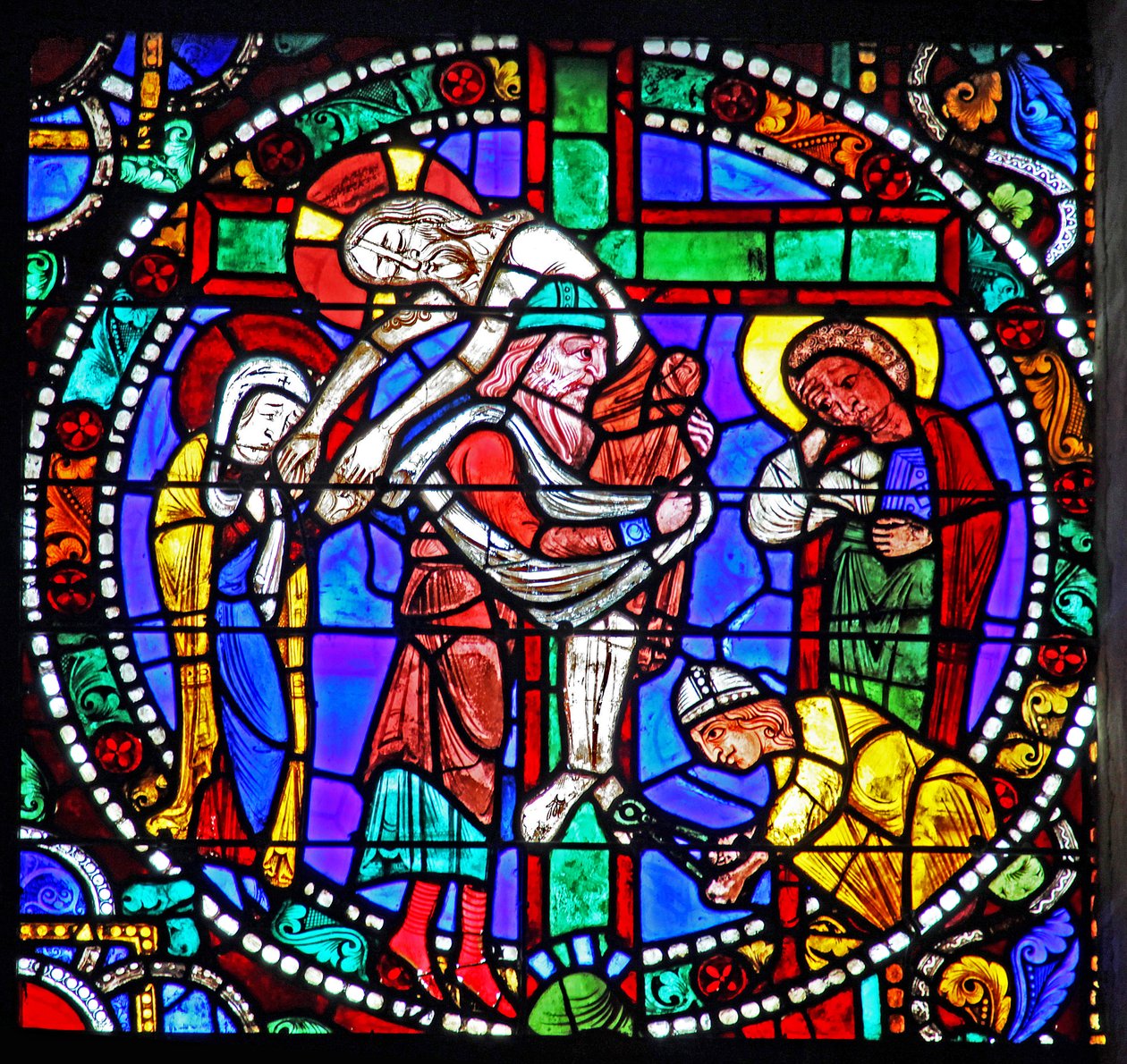 A Passióablak: Leszállás a keresztről – Leszállás – Arimatheai Józseffel (w51) alkotó: French School