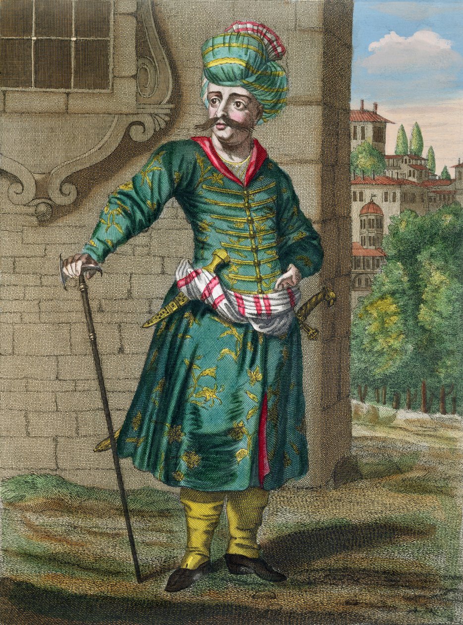 A perzsa, a Recueil dEstampes sur les Costumes du Levant művéből, vésette Gerard Jean Baptiste Scotin (1671-1716) 1707-08 alkotó: French School