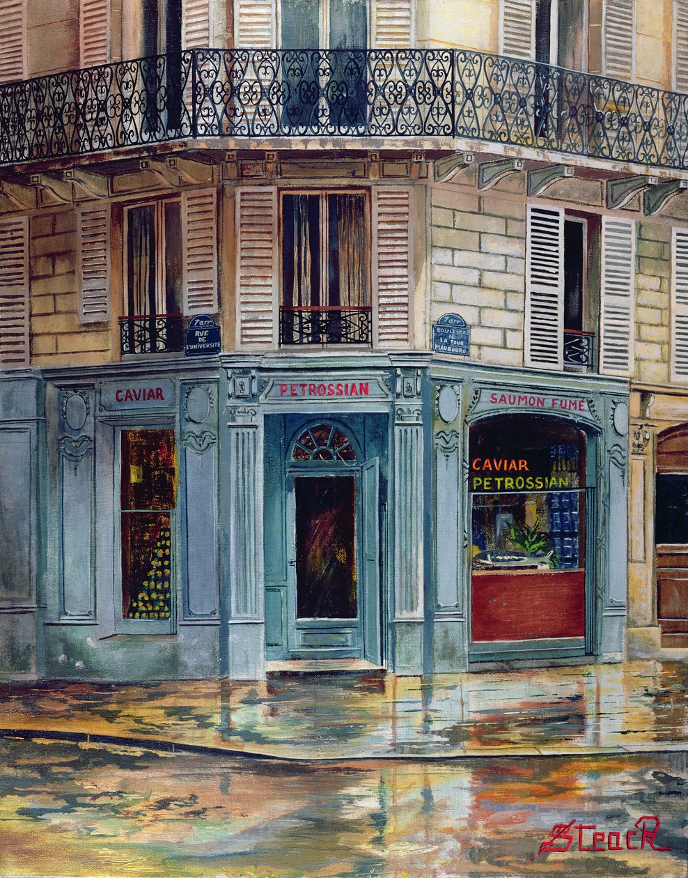 A Petrossian Caviar üzlet Párizsban alkotó: French School