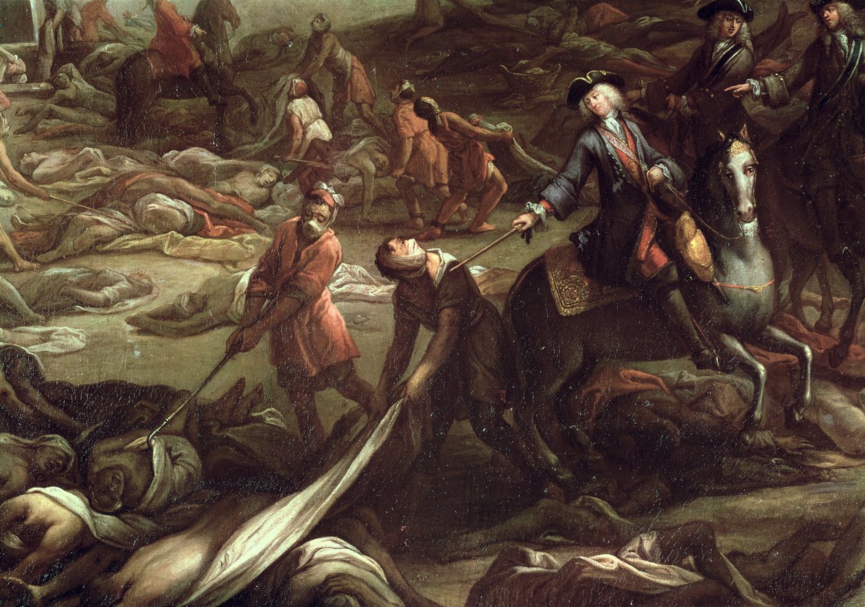 A marseille-i pestisjárvány 1720-ban (olaj, vászon) (részlet) alkotó: French School
