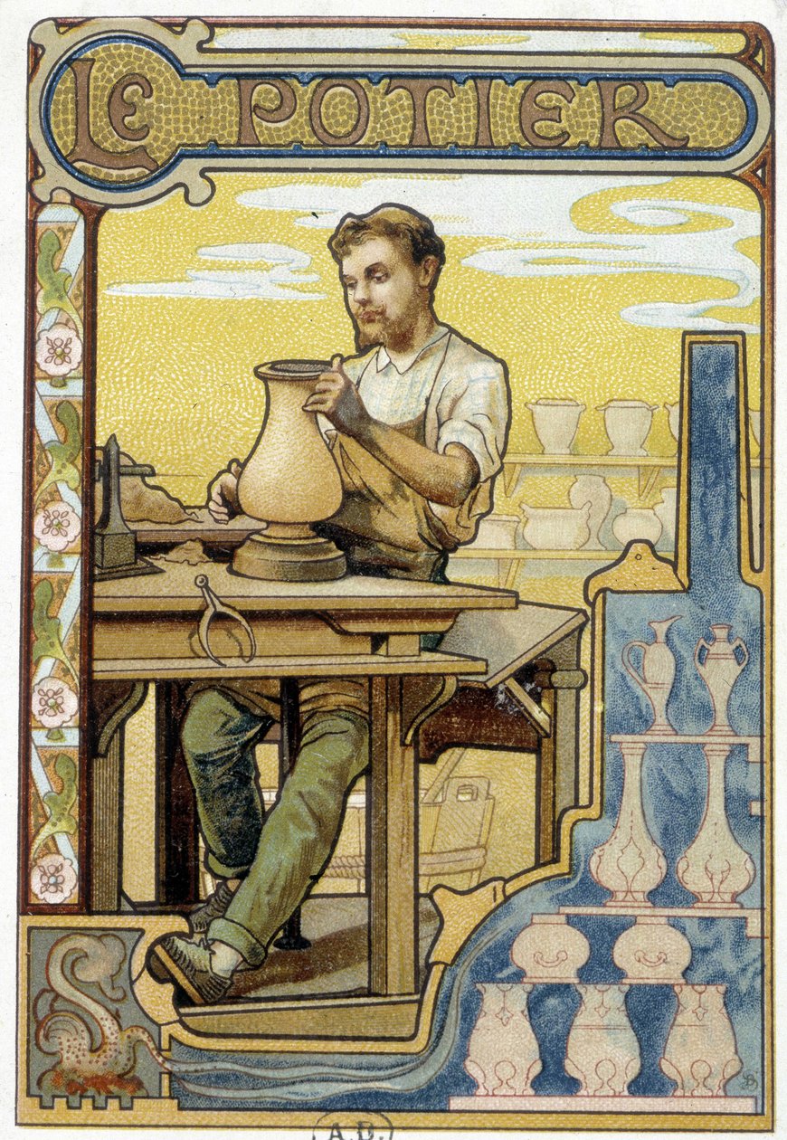 A Potter - chromo. alkotó: French School
