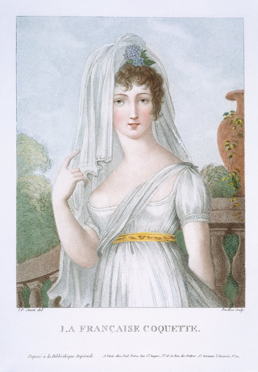 A szép francia lány, 1816 körül alkotó: French School