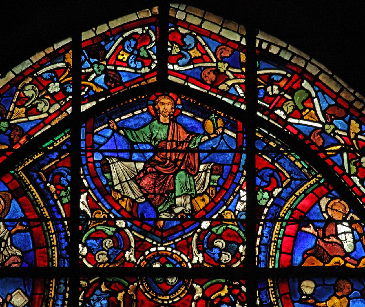 A tékozló fiú ablaka: Krisztus – Majestas Domini (w35) alkotó: French School
