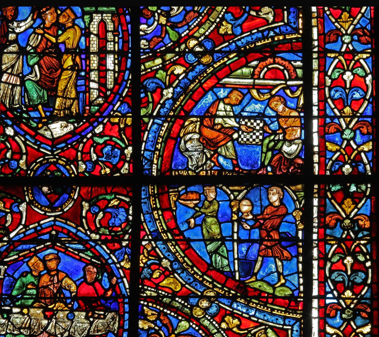A tékozló fiú ablaka: táplálék keletre; kockával játszik (w35) alkotó: French School