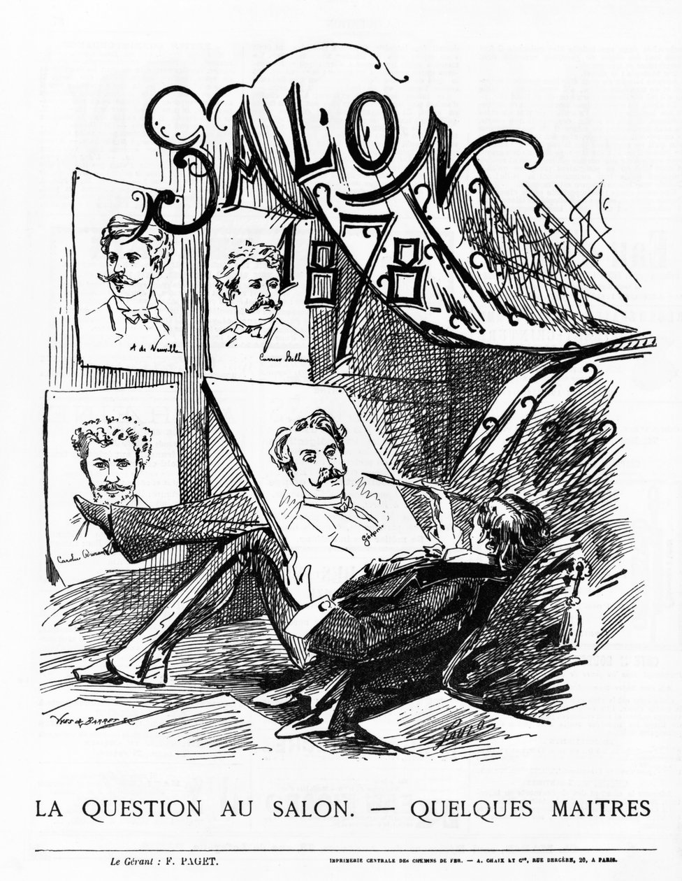A kérdés a szalonban – Van mestere? 1878-as párizsi szalon alkotó: French School