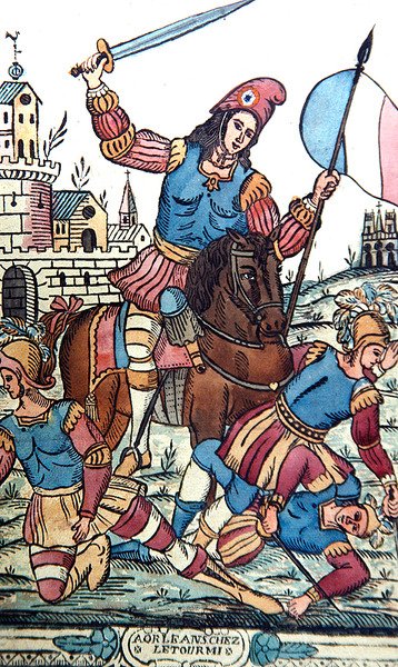 A forradalmár Jeanne of Arc alkotó: French School