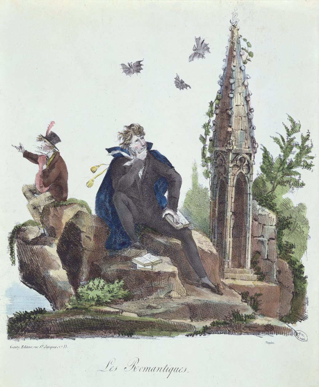 A romantikusok, Montoux és Cheyere metszete, 1830 alkotó: French School