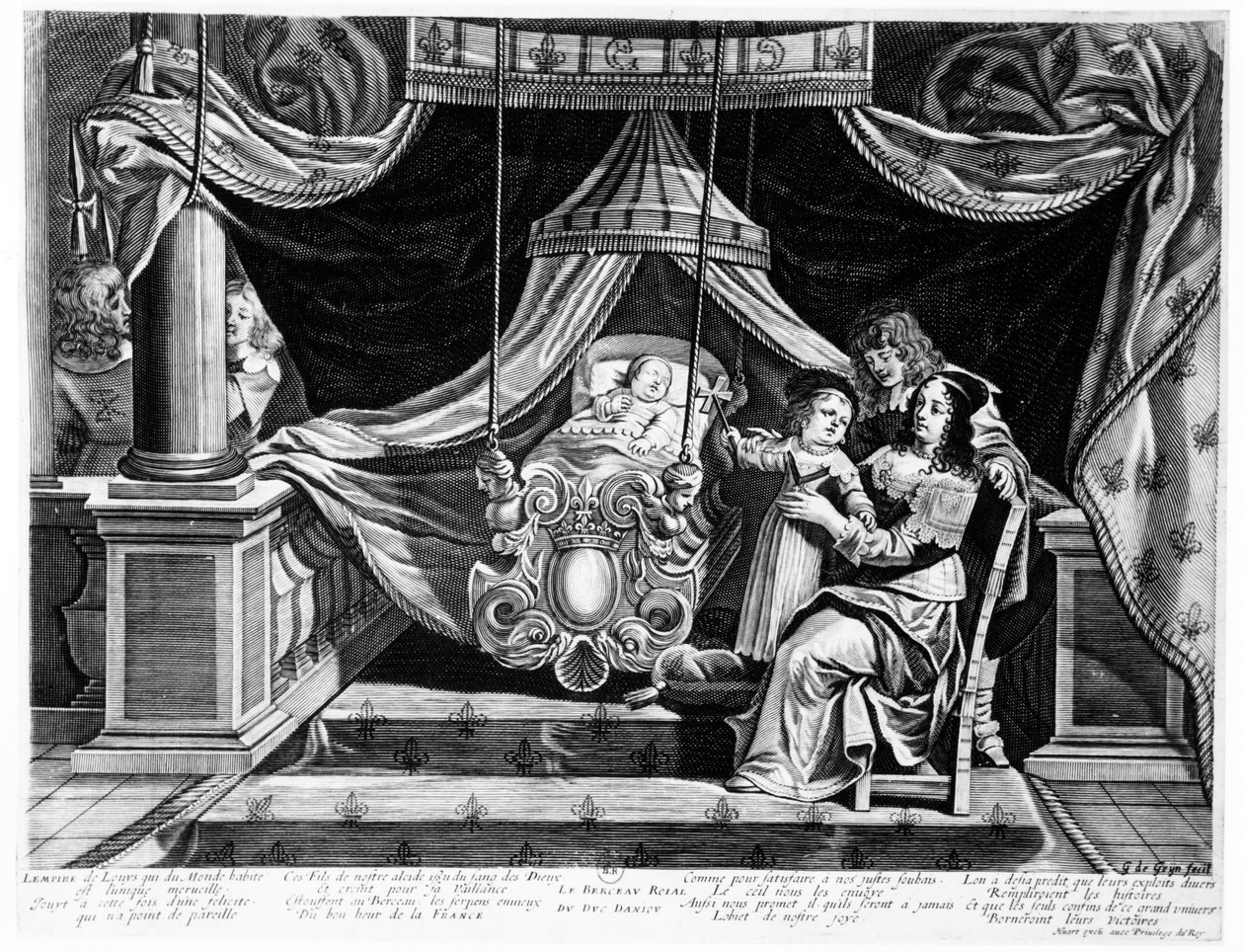 Anjou hercegének királyi kiságya, 1641 körül alkotó: French School
