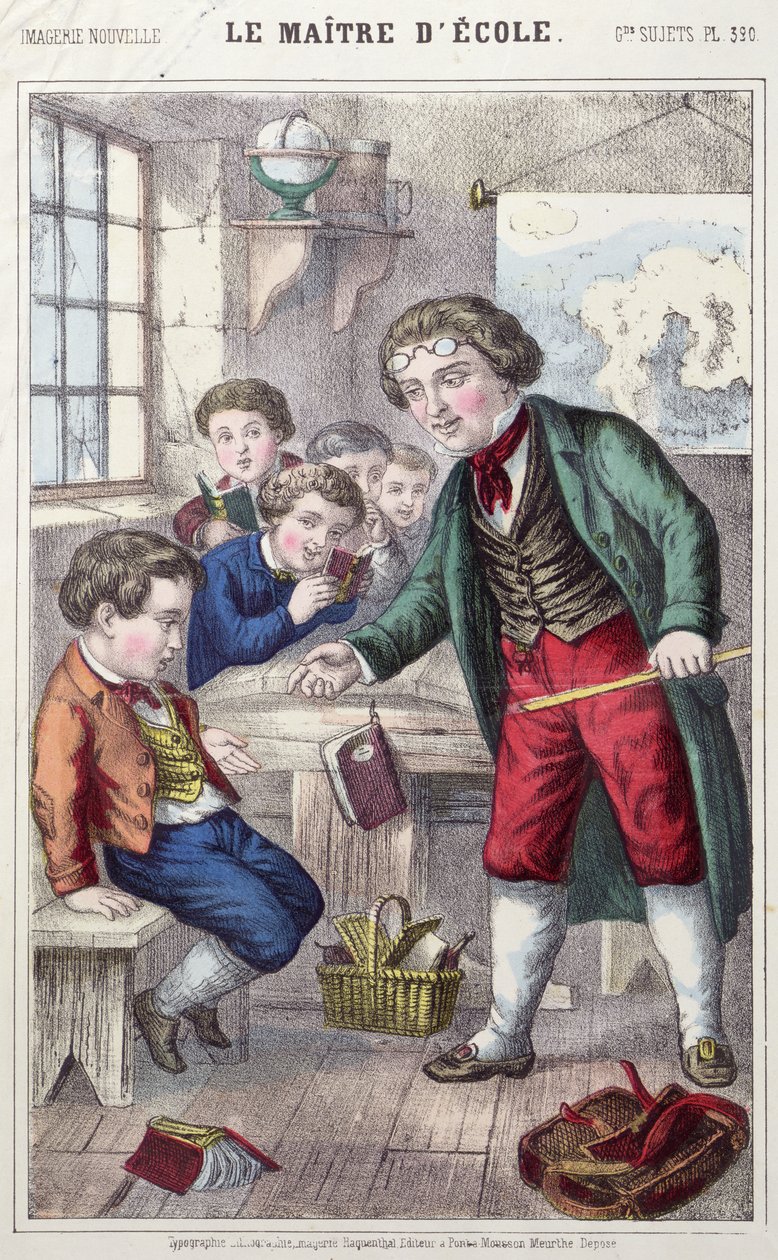 Az iskolamester, 1860-70 körül alkotó: French School