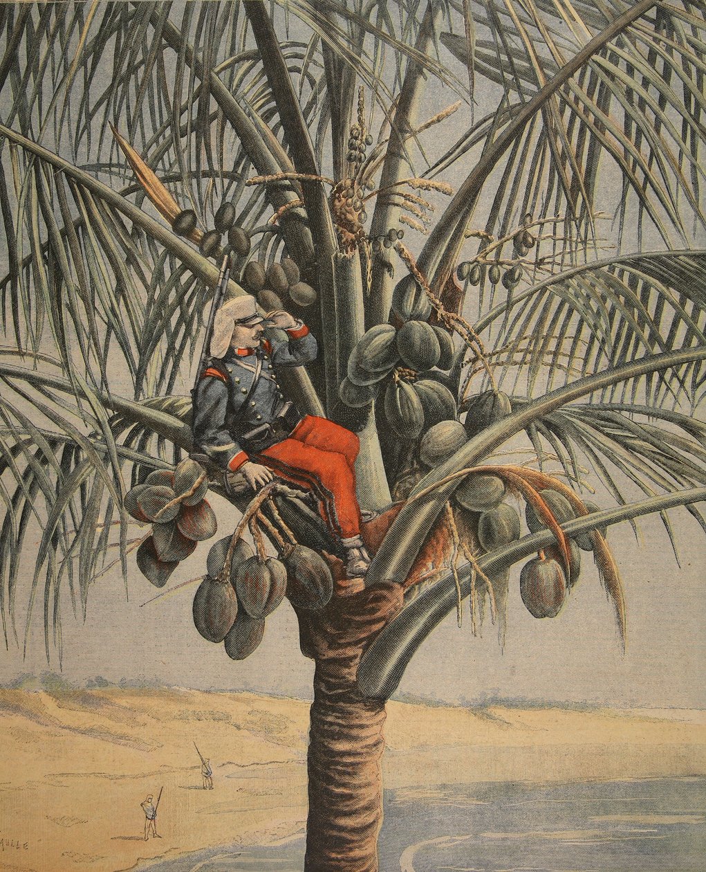 A spanyol-amerikai háború, illusztráció a Le Petit Journal: Supplement illustre, 1898. június 12. alkotó: French School