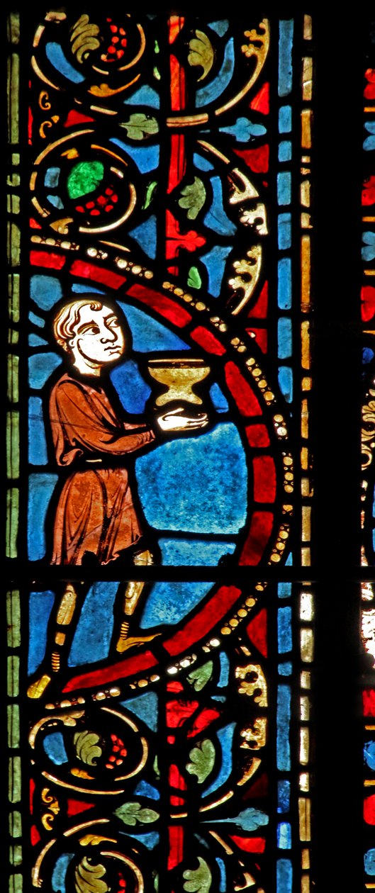 St Lubin ablaka: adományozók – borászok (w45) alkotó: French School