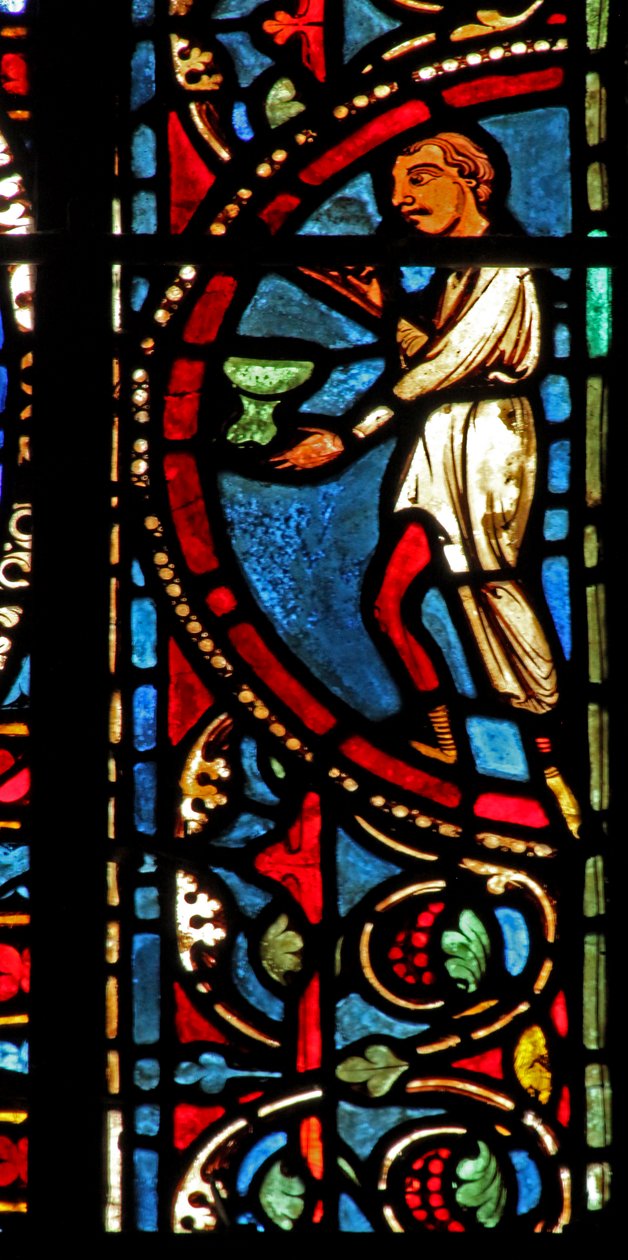 St Lubin ablaka: adományozók – borászok (w45) alkotó: French School