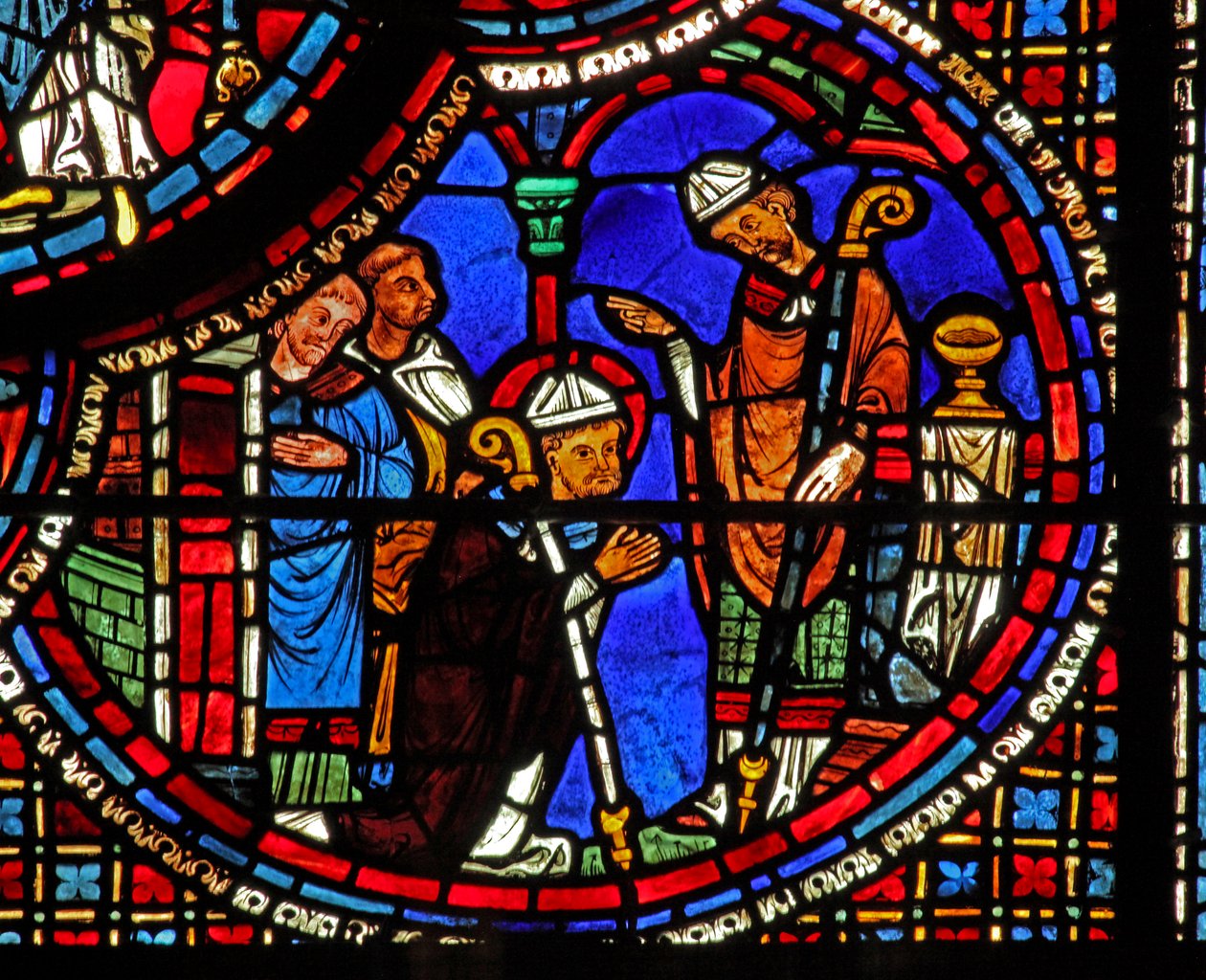 St Lubin ablaka: püspökké szentelték (w45) alkotó: French School