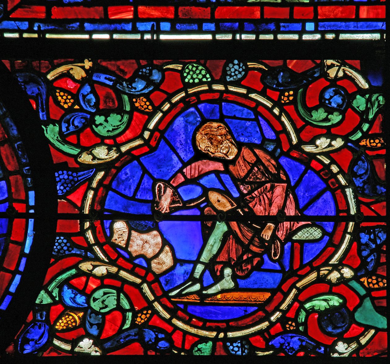 Szent Márton ablaka: adományozók – cipészek (w20) alkotó: French School