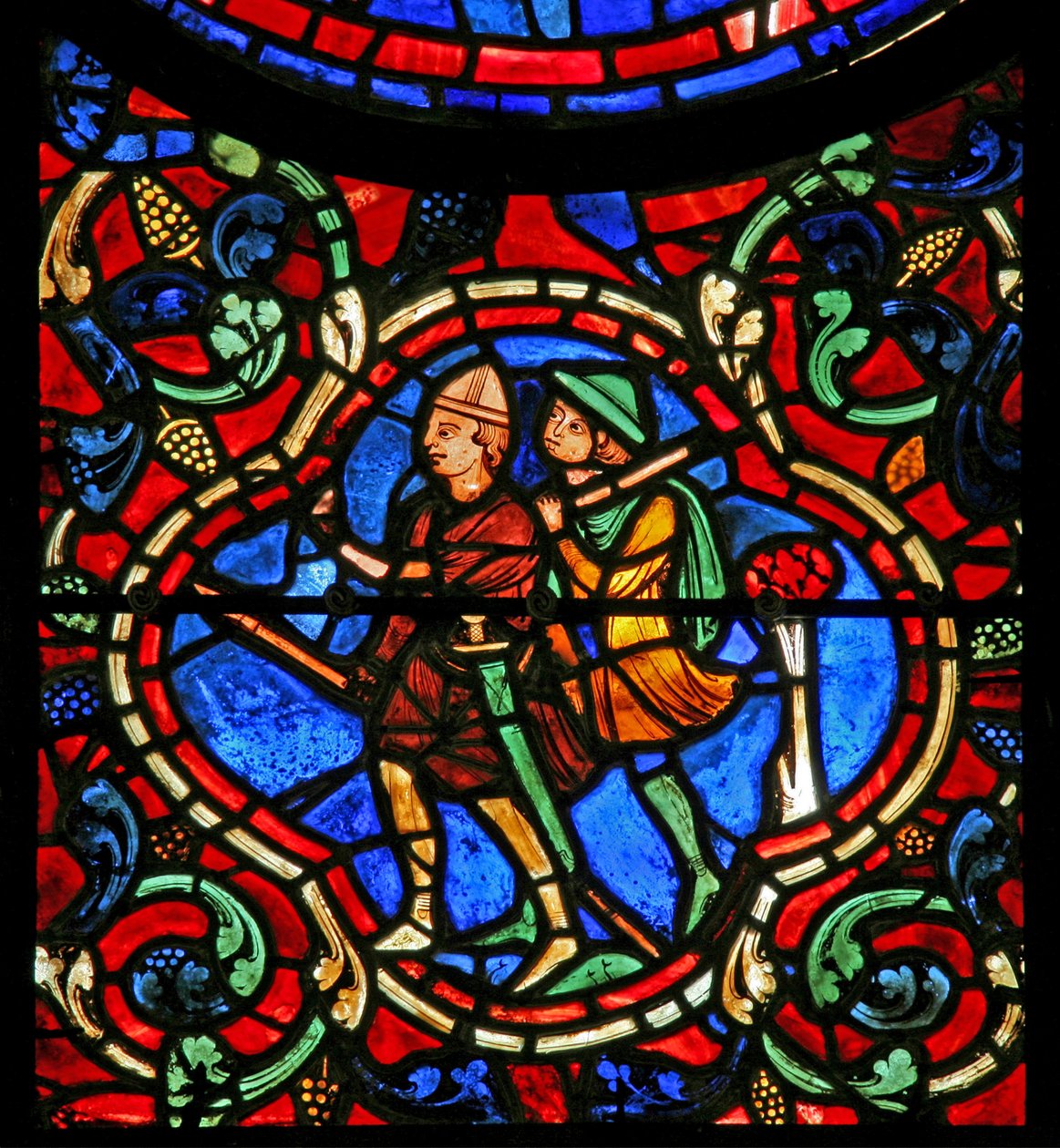 A Szent Márton-ablak: két brigand (w20) alkotó: French School