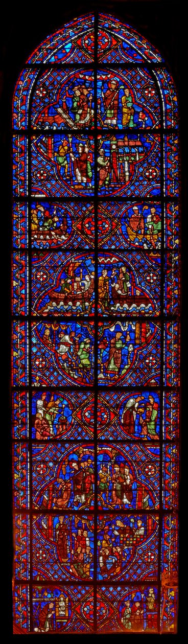 A Szent Miklós ablak (w29a) alkotó: French School