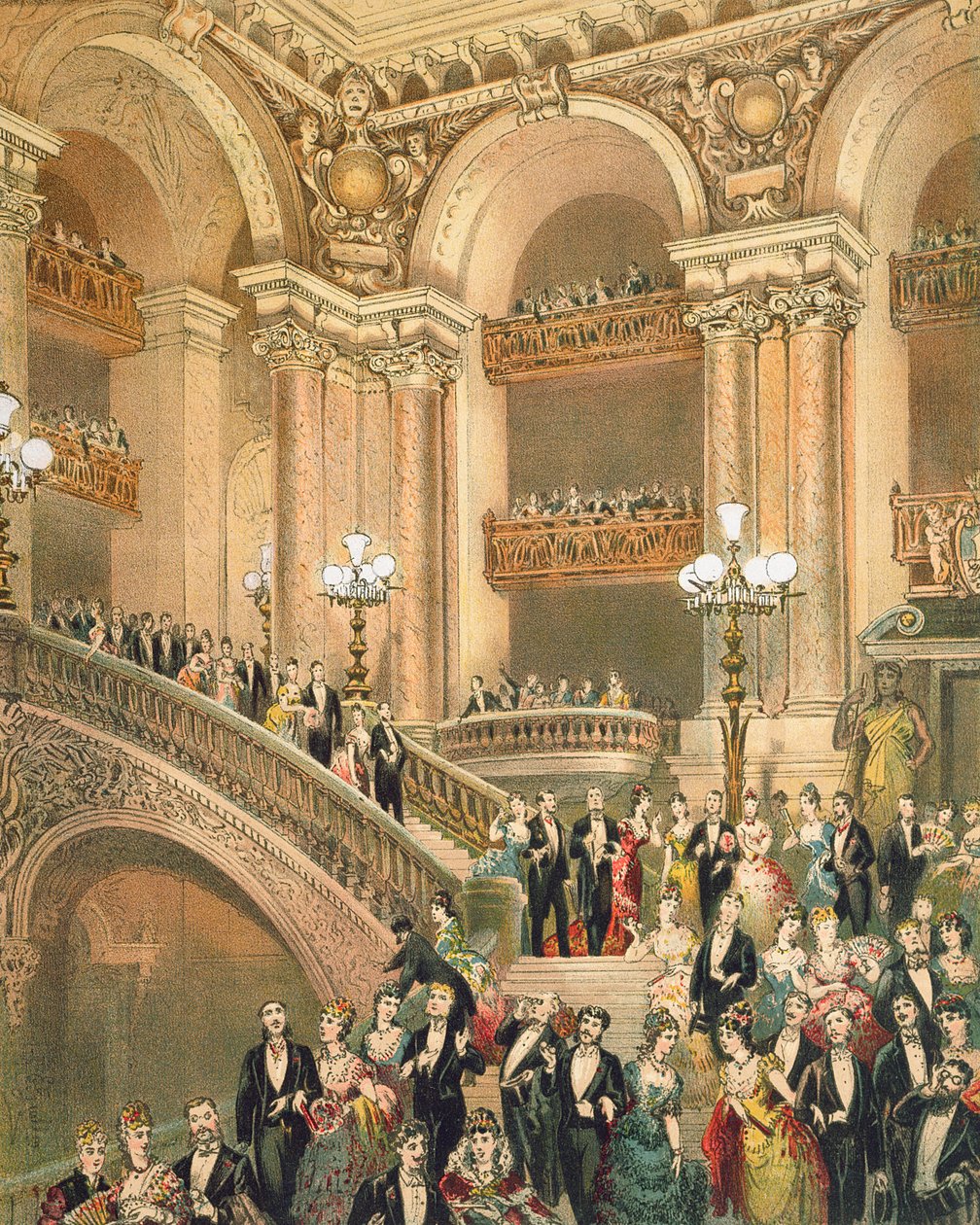 Az Opera lépcsőháza, 1875 körül alkotó: French School
