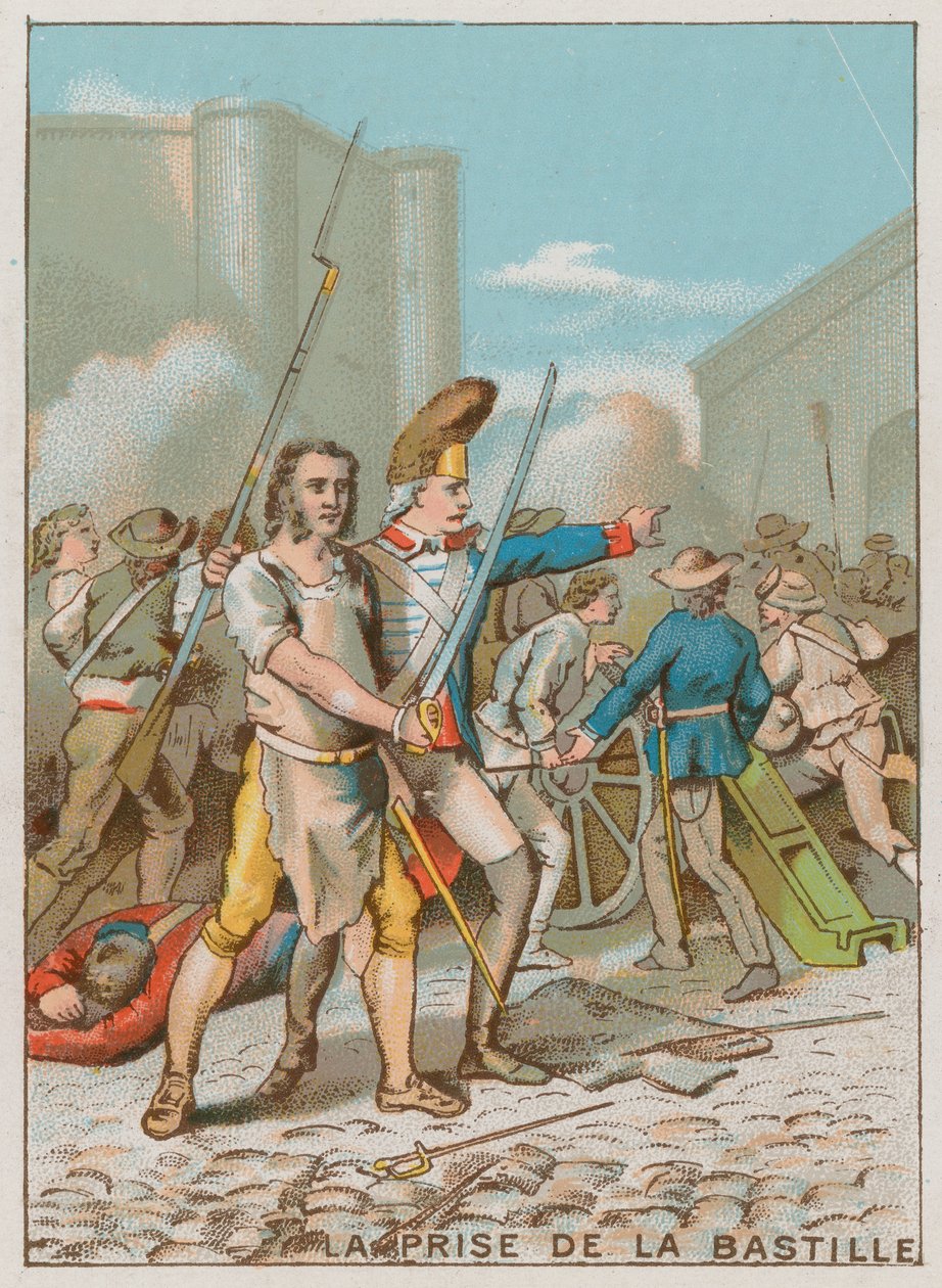 A Bastille ostroma (chromolitho) alkotó: French School