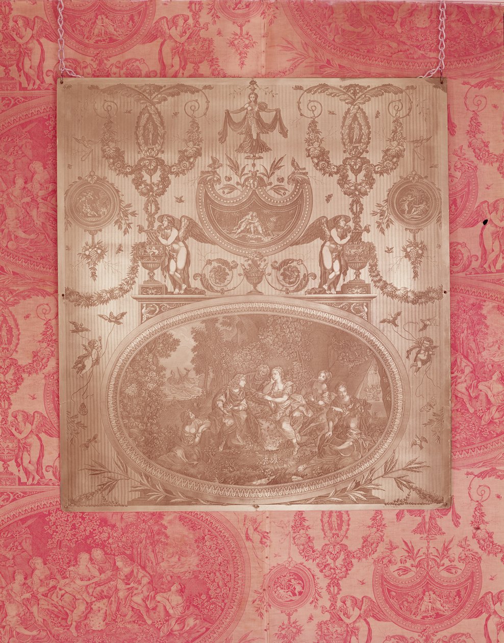 Telemachus története, Toile de Jouy szövetre (réz) való nyomtatáshoz használható lemez alkotó: French School