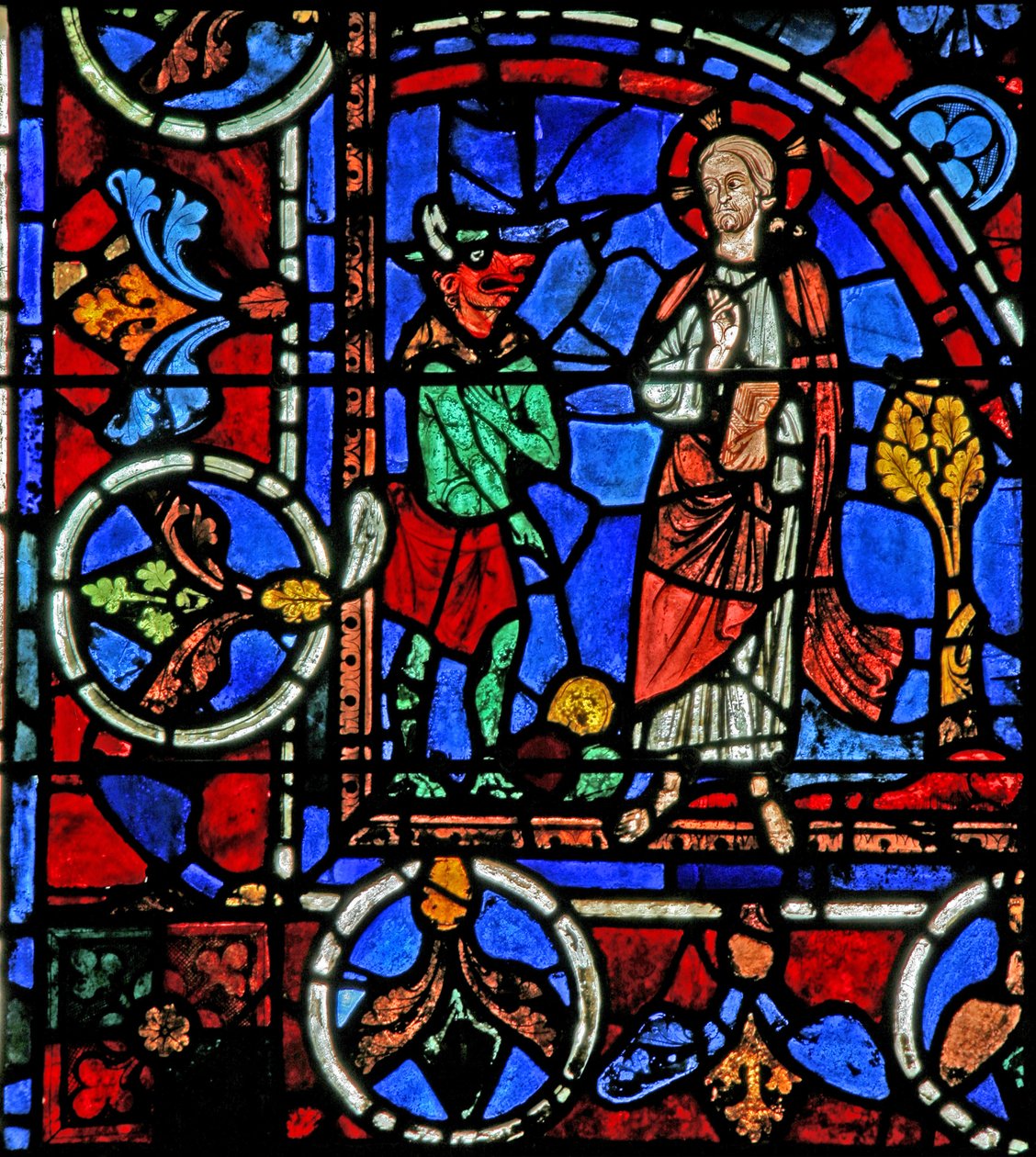 Krisztus megkísértése a vadonban (w30a) alkotó: French School