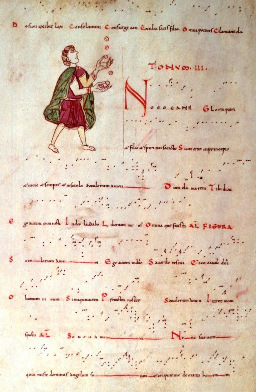 A Harmadik módozat egy tonáriumból aquitániai jelöléssel (vellum) alkotó: French School