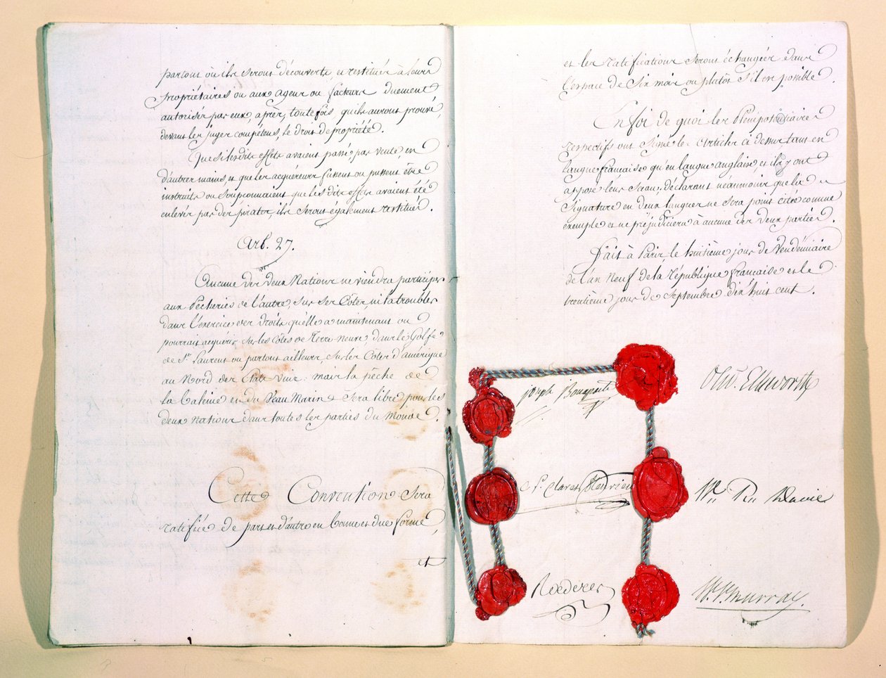 A mortefontaine-i békeszerződés, 1800. szeptember 30 alkotó: French School