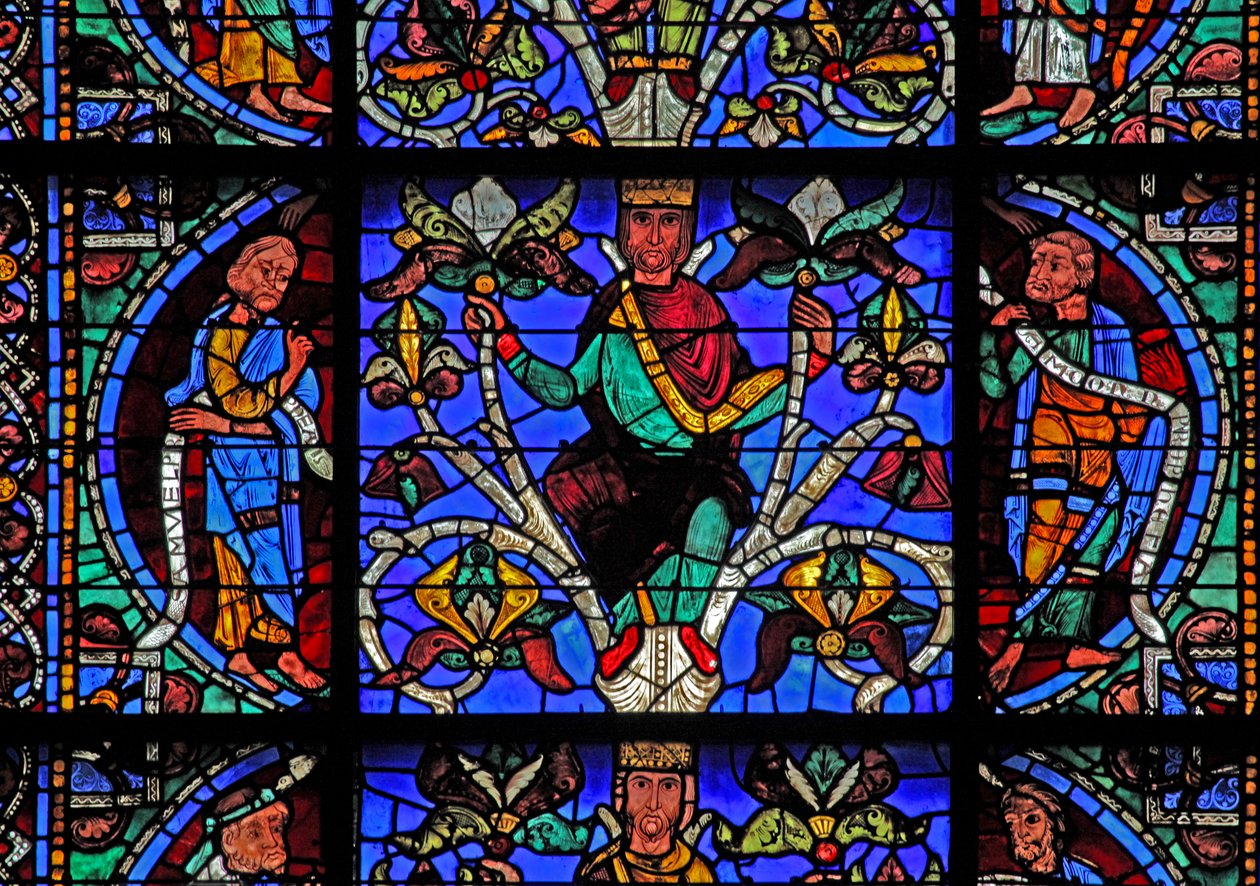 Isai fája: Mózes, Isai király, Bálám (w49) alkotó: French School