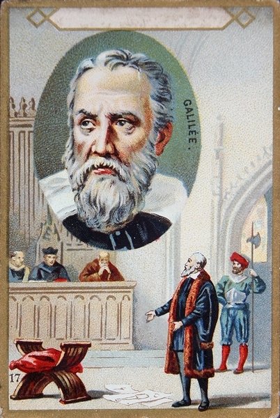 Galileo Galilei (1564-1642) pere 1633-ban (színes litó) alkotó: French School