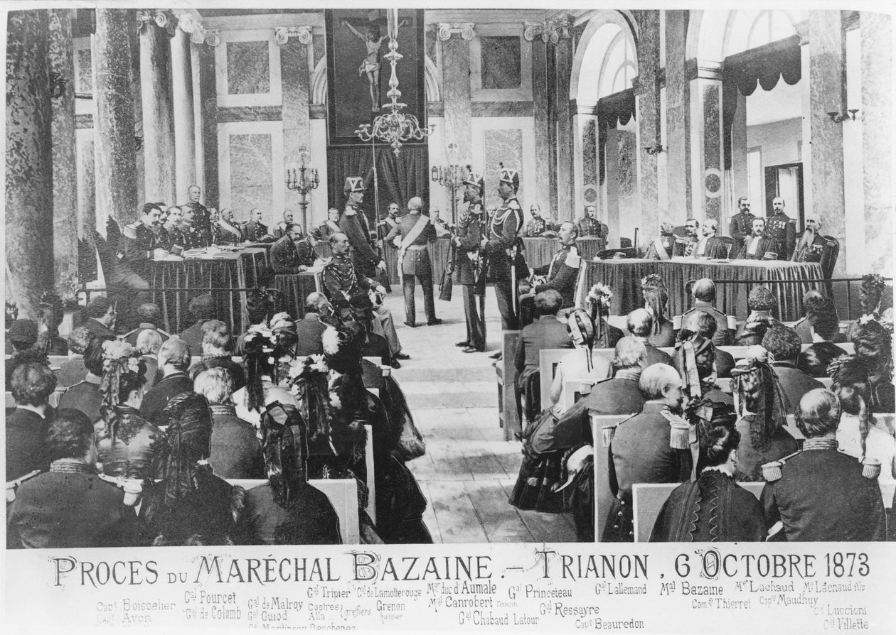 Bazaine marsall tárgyalása, Trianon, 1873. október 6 alkotó: French School