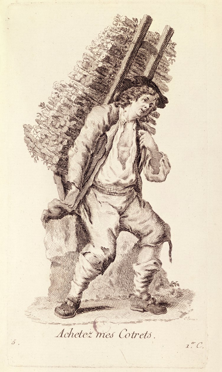 A gally eladó, a "Petits Metiers de Paris"-ból alkotó: French School