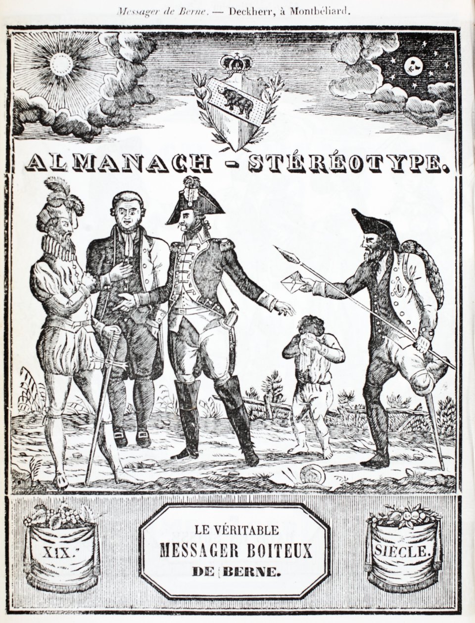 Az igazi béna hírnök, Bern alkotó: French School