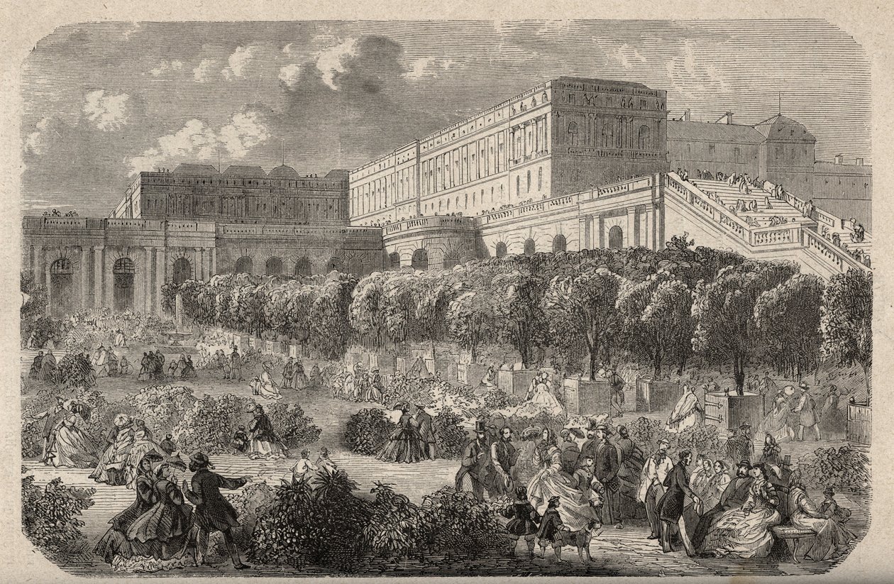 A Versailles Orangerie - Orangerie du chateau de Versailles - metszet "" PATRIE" - PECTUREQUIREQUE FRANCIAORSZÁG LEÍRÁSA 6 KÖTETÉSBEN LUCIEN HUARD - 19. század vége alkotó: French School