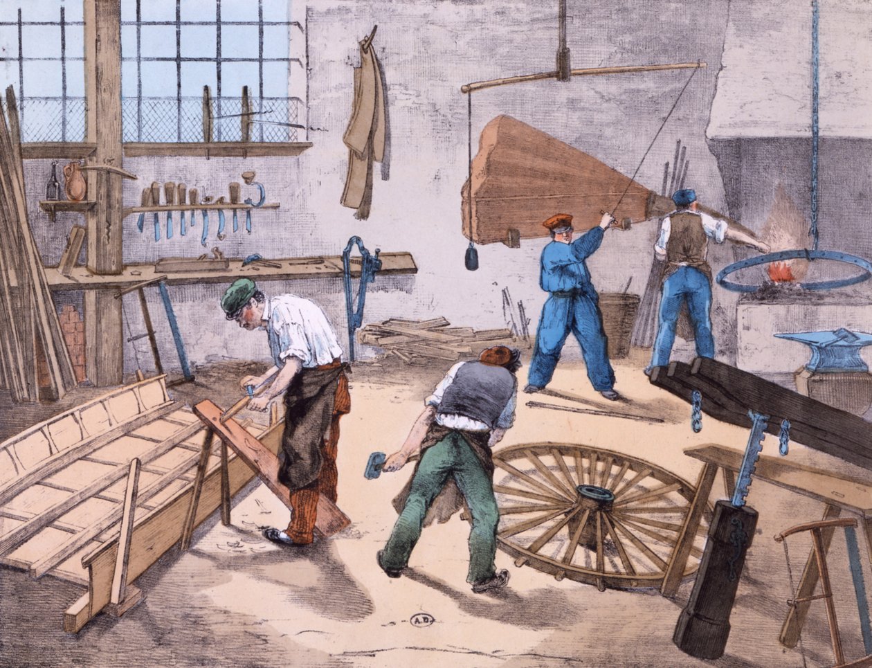The Wheelright, 1860 körül alkotó: French School