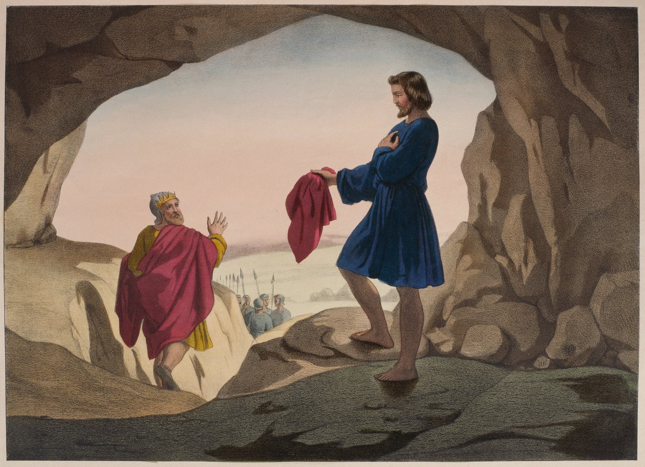 József vérfoltos kabátja, illusztráció az LHistoire Sainte katekizmusból, Charles Delagrave, Párizs, 19. század vége alkotó: French School