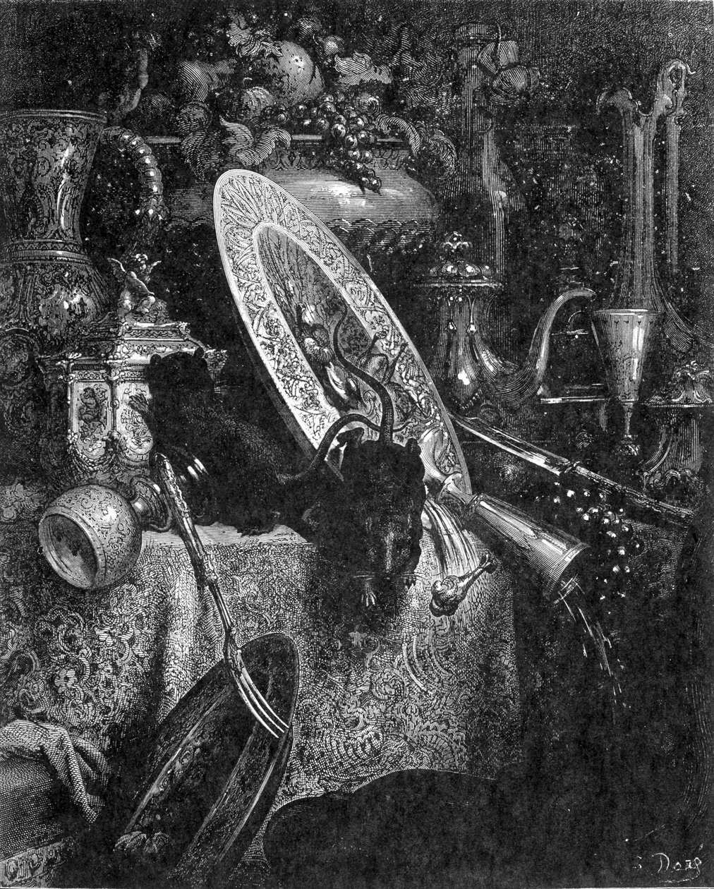 A városi patkány és a mezei patkány – a „” Fables de La Fontaine”-ben” alkotó: French School