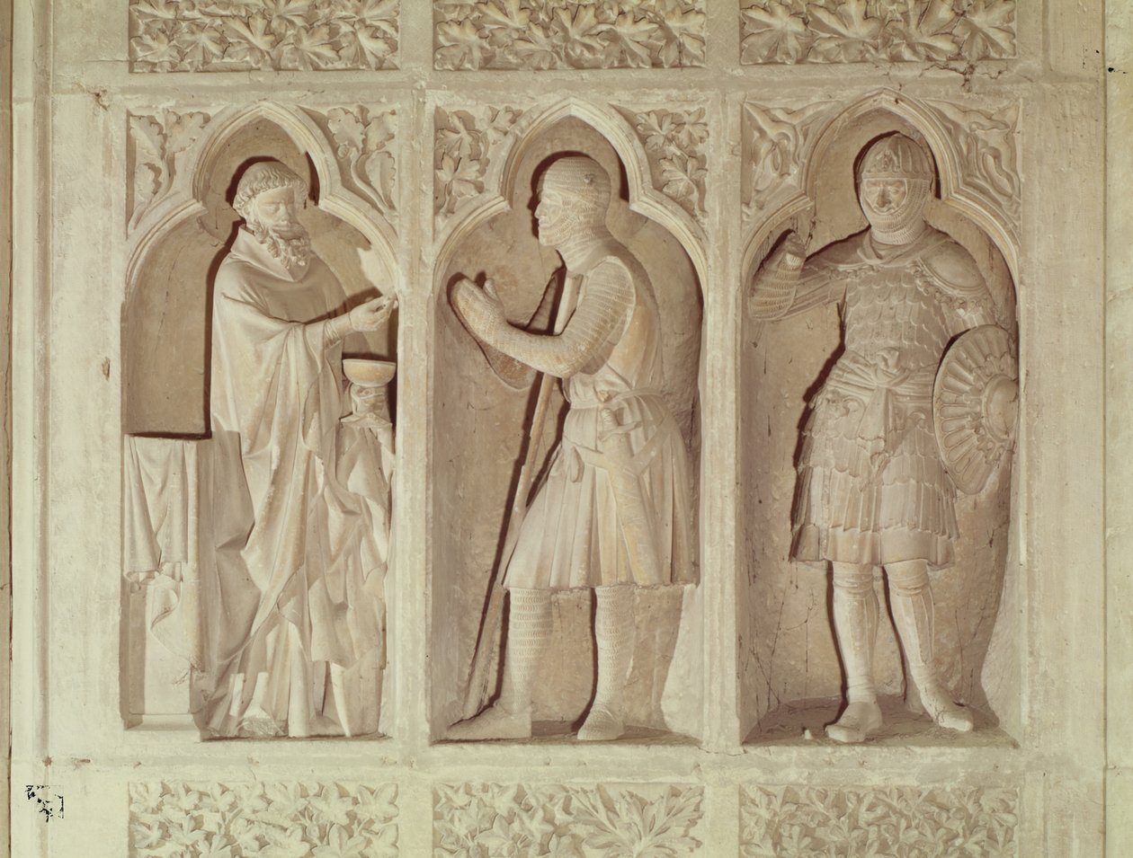 A lovag közössége, részlet a hajó nyugati végéből, 1245-57 alkotó: French School