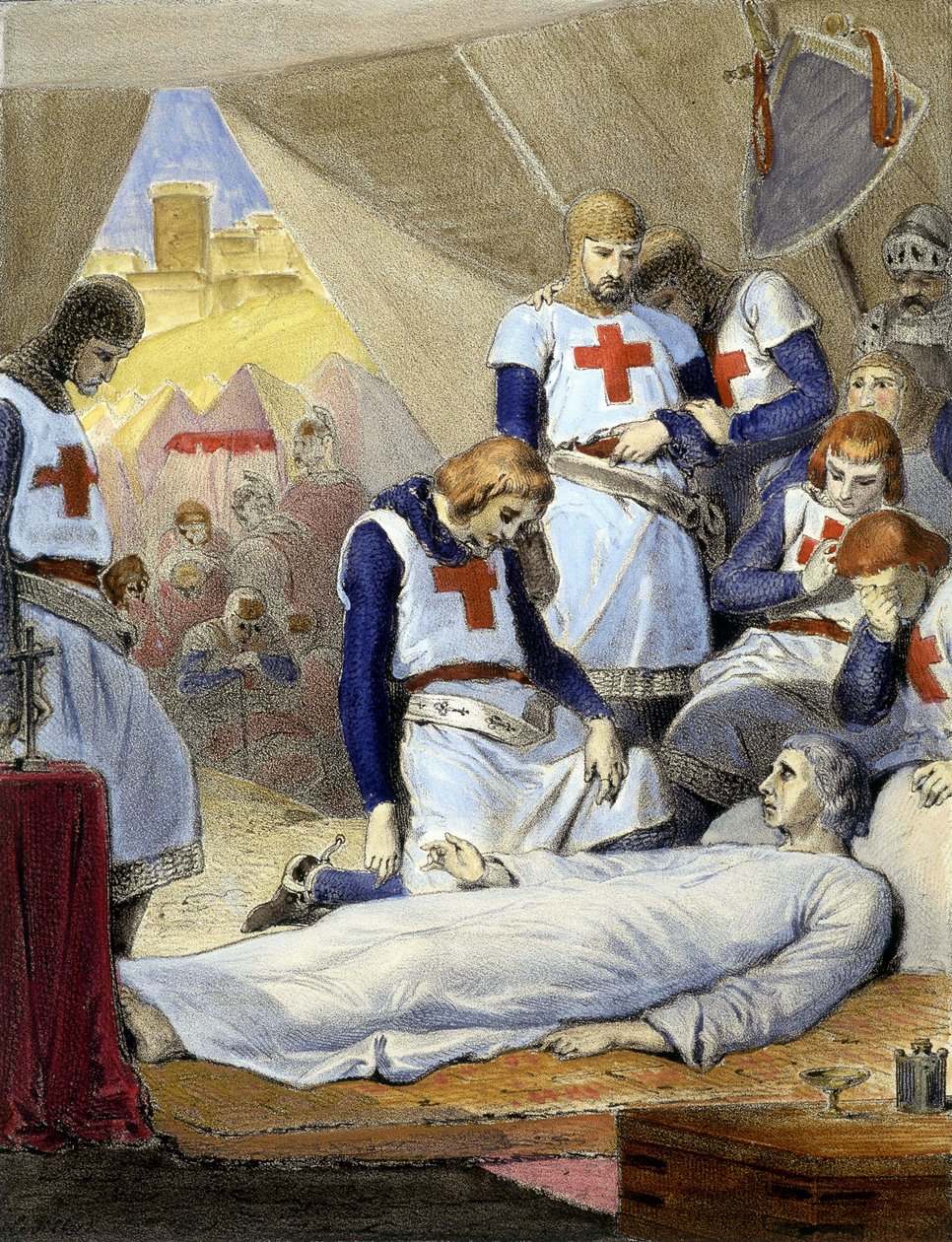Szent Lajos halála a 8. keresztes hadjárat során alkotó: French School