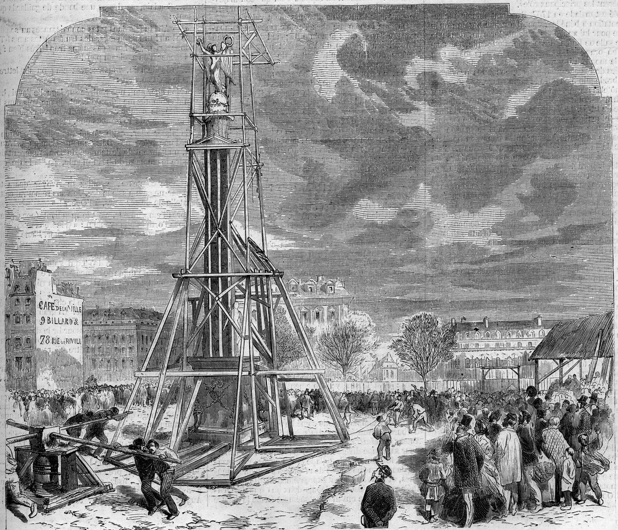 A Palmier szökőkútja 1858-ban a párizsi Place du Chatelet-re költözött. alkotó: French School