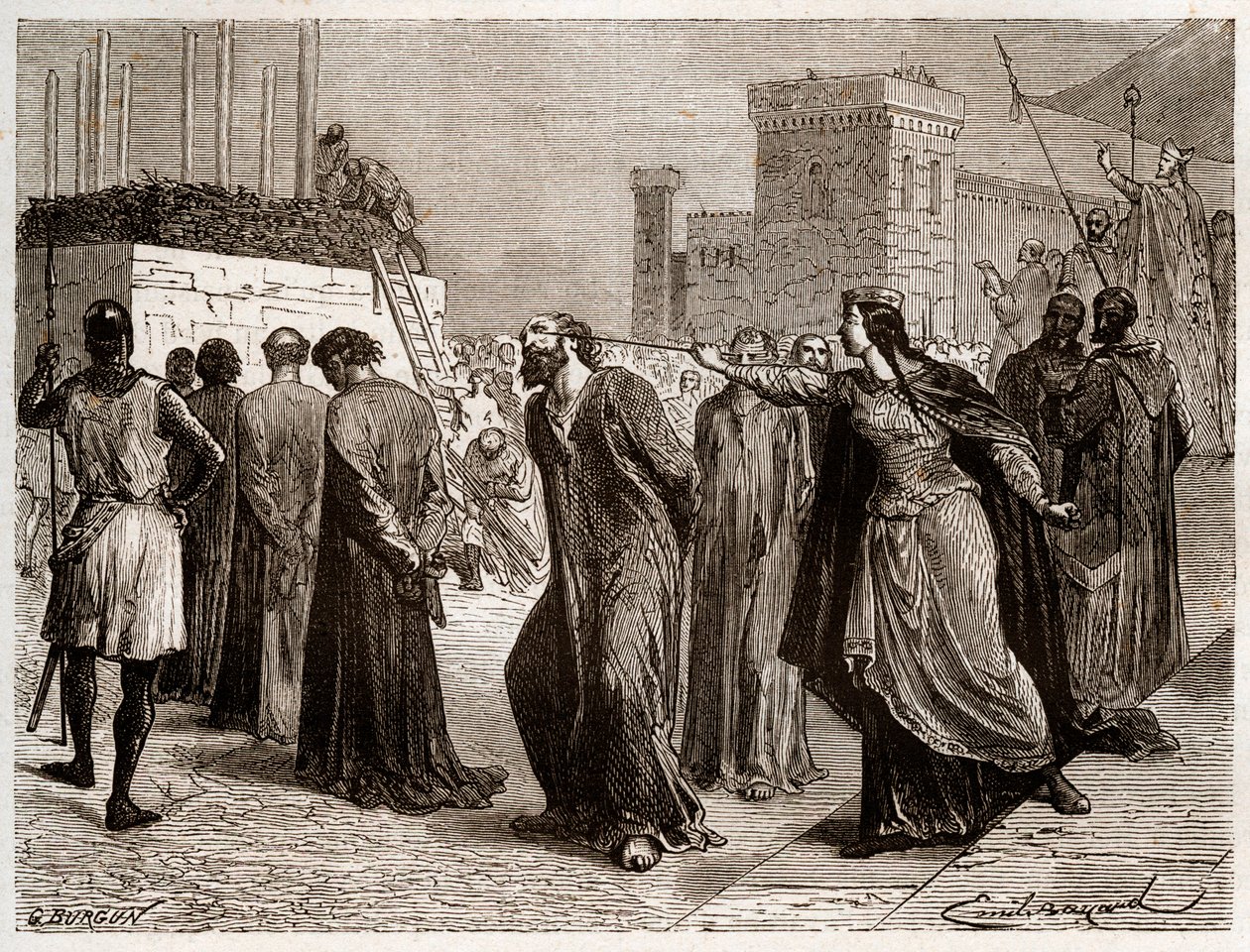 Az orléansi eretnekség 1022-ben - Az orléansi eretnekek ügye: 1022-ben orléans-i eretnekség miatt kanonokokat ítéltek a mészárosra. 996-1031 alkotó: French School