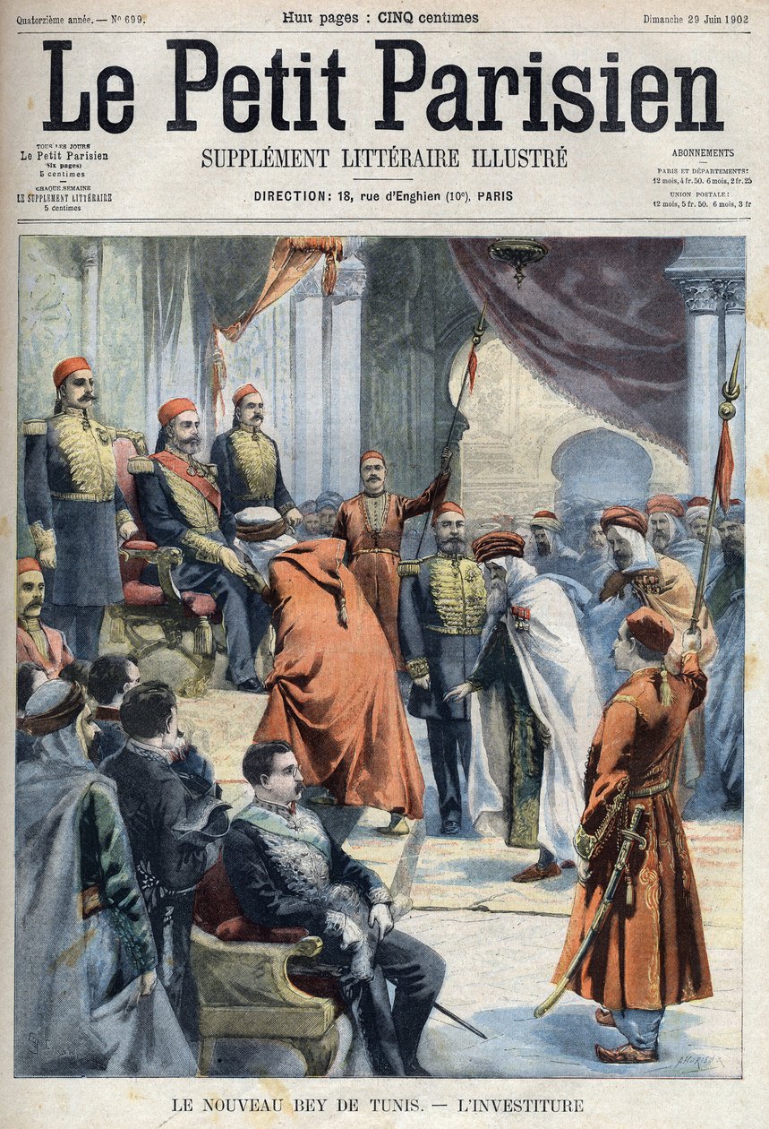 Az új tuniszi bég, Hedi Bey (Muhammad El Hadi Bey alkotó: French School